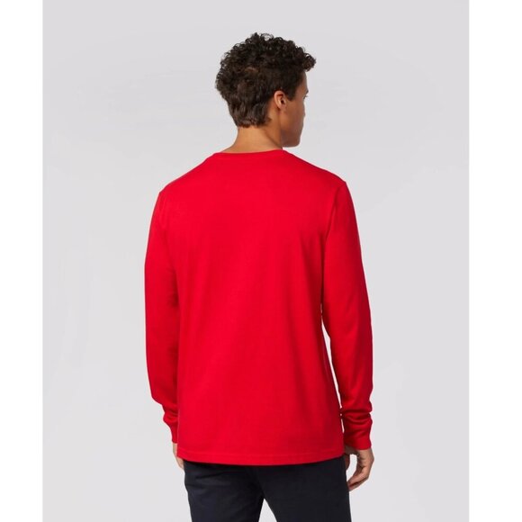 NEW! Psycho Bunny | Sacramento Long Sleeve Tee In Brilliant Red - Picture 2 of 13